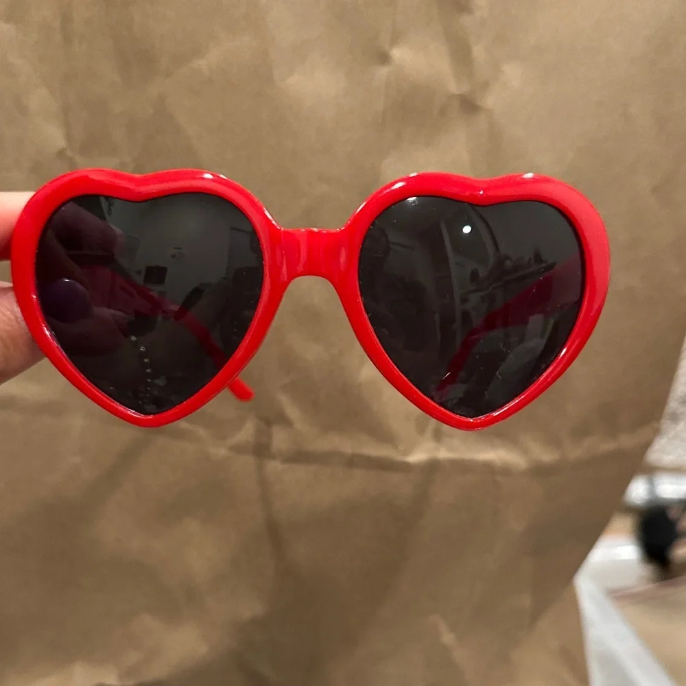 Heart-Shaped Red Kids‎ Sunglasses